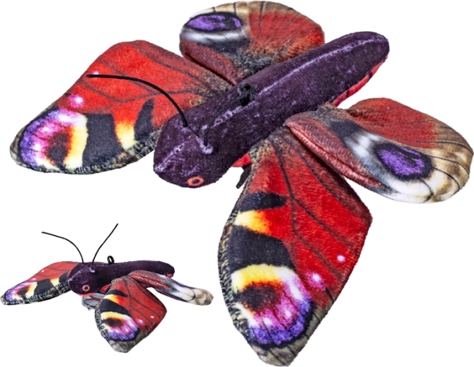 Papillon en peluche Vulcain 14 cm