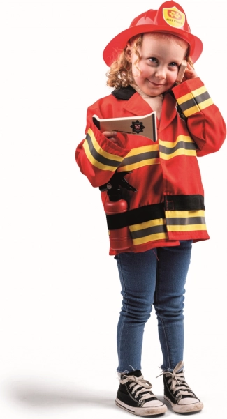 costume de pompier pour enfants BIGJIGS TOYS avec accessoires