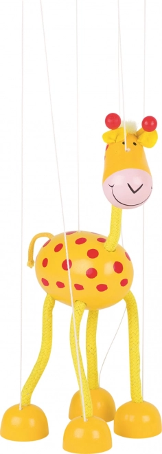 Marionnette en bois girafe Goki