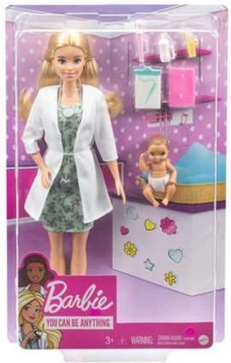 Poupée Barbie pédiatre avec bébé