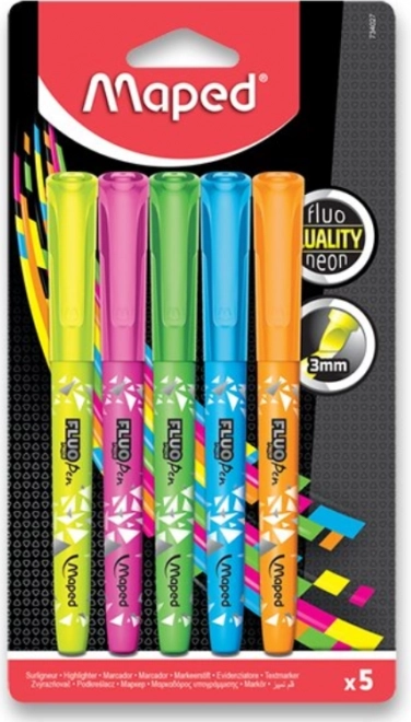 MAPED Surligneurs Fluo Peps 5 pcs