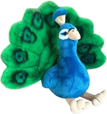 Paon en peluche 30 cm
