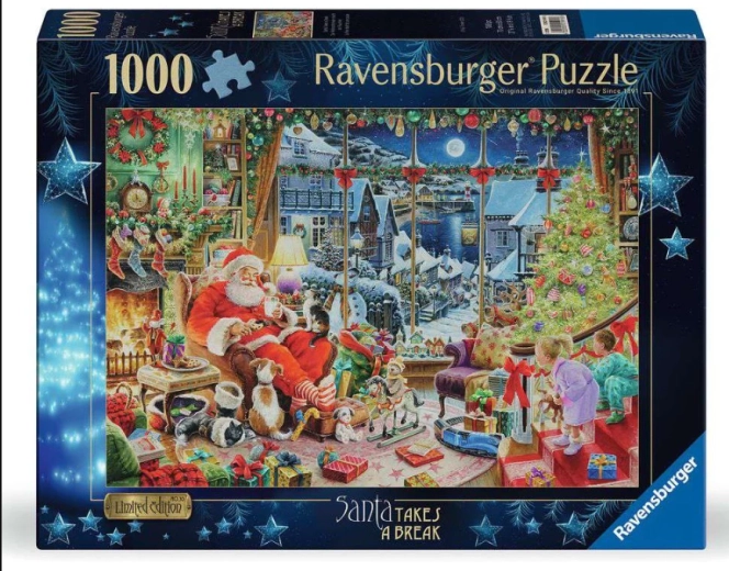 Puzzle Ravensburger édition limitée n° 30 : Le Père Noël fait une pause – 1000 pièces
