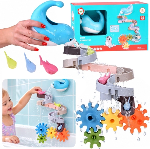 Piste aquatique pour le bain avec un phoque et des engrenages, 30 pièces