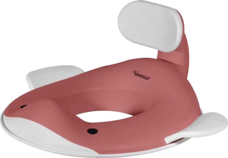 Kindsgut réducteur de WC baleine vieux rose