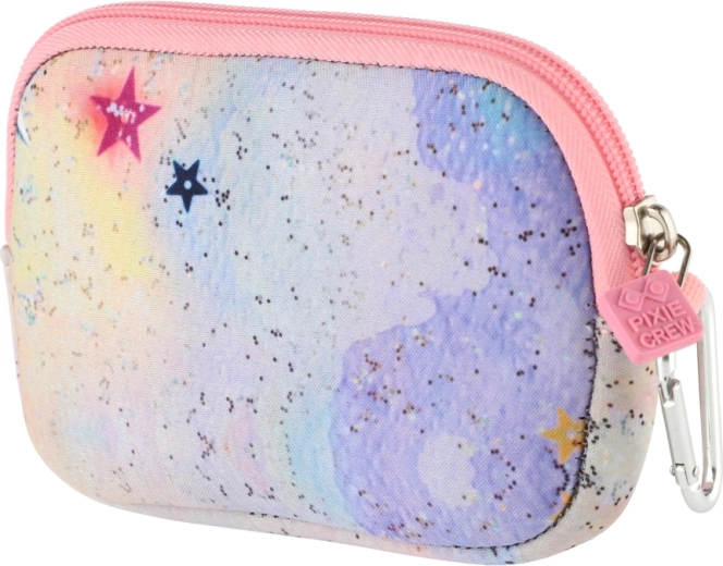 Petite pochette rose Pixie Crew Glitternox avec pixels