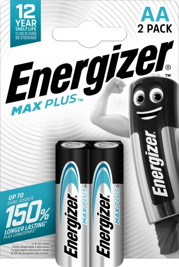 Piles alcalines AA ENERGIZER Max Plus 2 pcs