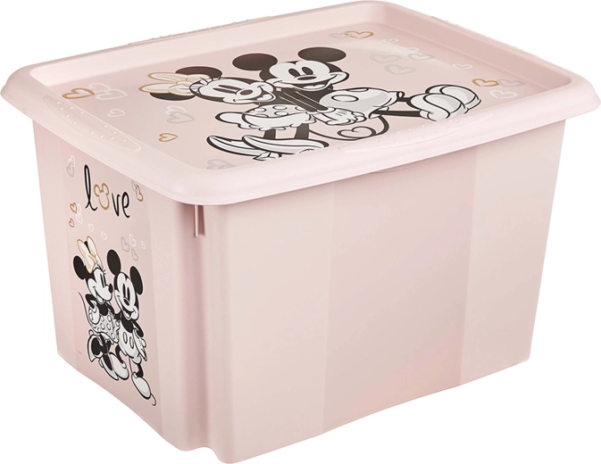 Boîte de rangement en plastique Keeeper avec couvercle 30 l Minnie