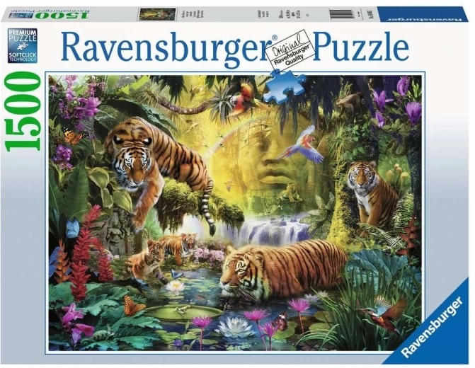 Puzzle 1500 pièces Tigres paisibles RAVENSBURGER