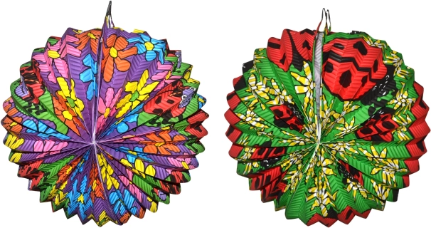 Lampion Boule Coccinelle 25 cm