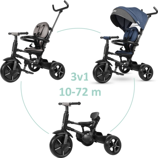 Tricycle pliable QPlay Rito star blue (10–72 mois)