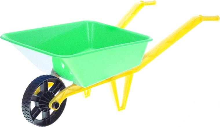 Brouette en plastique pour enfants verte 72 × 29 × 25 cm