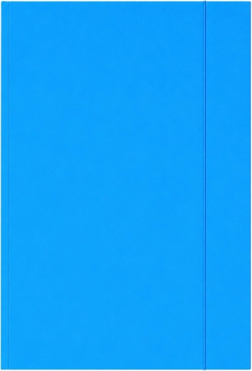 Chemise cartonnée avec élastique A4+ vernie bleue 300 g/m²