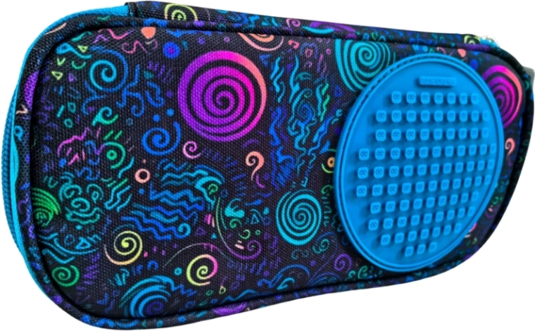 Trousse scolaire Pixie Crew bleue Spiral magic