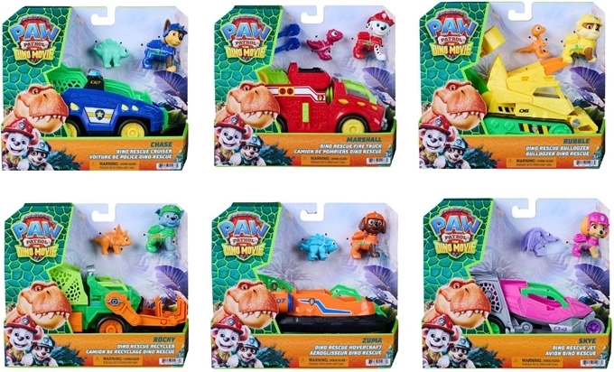 Véhicule dinosaure du film Pat' Patrouille, assortiment - 1 pièce
