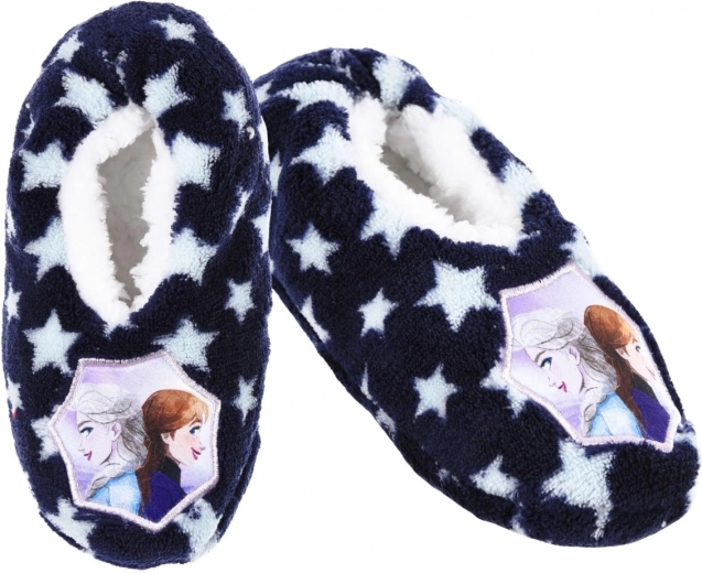 Chaussons pour enfants Disney La Reine des neiges bleu foncé