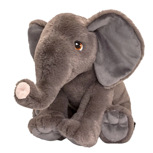 Éléphant en peluche Keeleco 35 cm