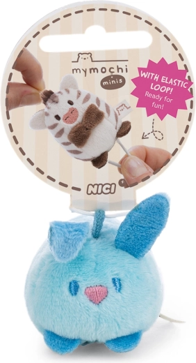 NICI MyMochi mini porte-clés lapin Pibu 5 cm couché