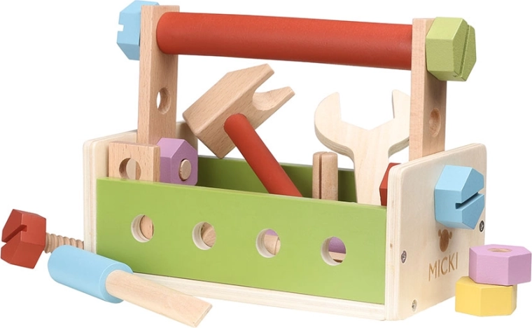 Coffret d’outils en bois pour petits bricoleurs Micki