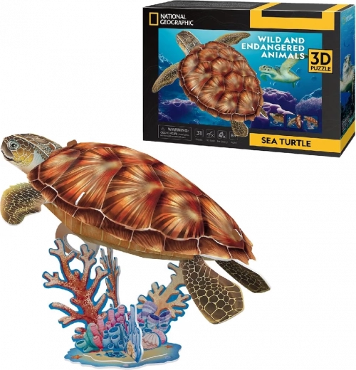 Puzzle 3D NATIONAL GEOGRAPHIC tortue de mer – 31 pièces