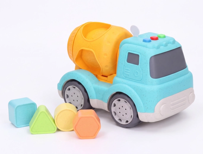 Camion malaxeur à encastrer avec effets lumineux et sonores 15 cm - 1 pièce