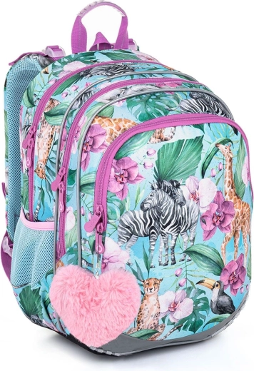 Sac à dos scolaire Topgal ELLY safari
