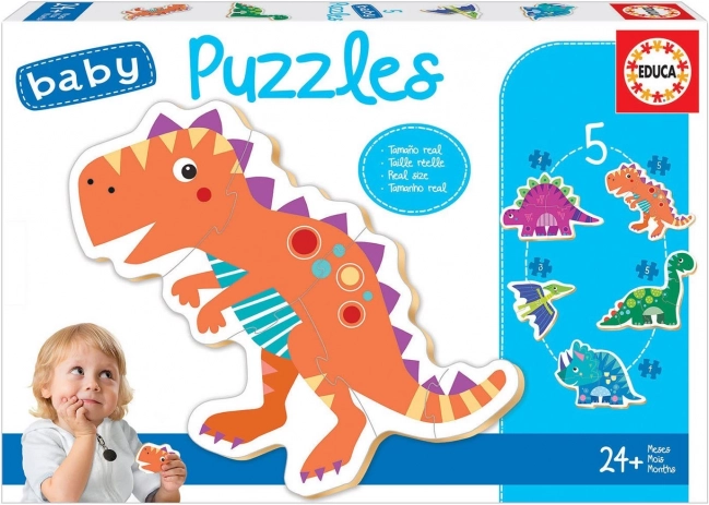 Educa baby puzzle dinosaures 5en1