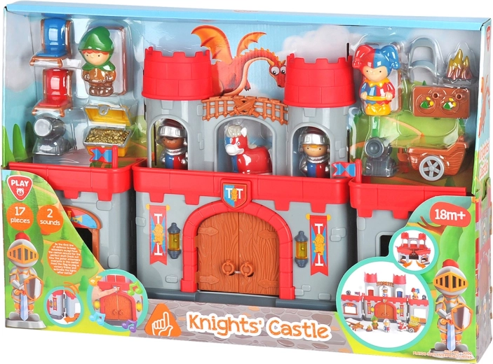 Playgo château de chevaliers – set de 17 pièces