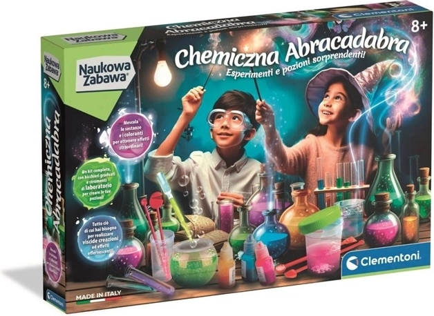 Clementoni Naukowa zabawa – coffret scientifique de chimie Abrakadabra