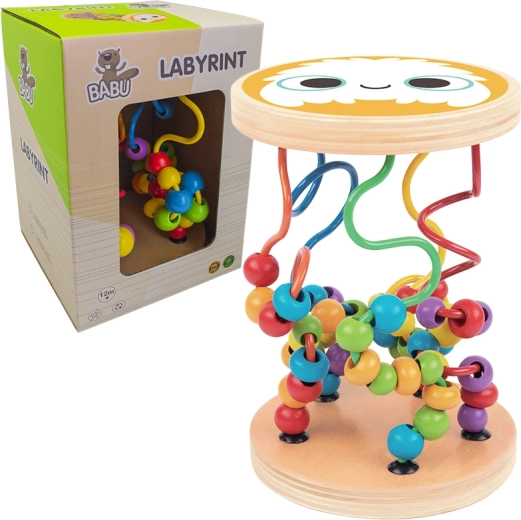 Babu perles à enfiler en bois