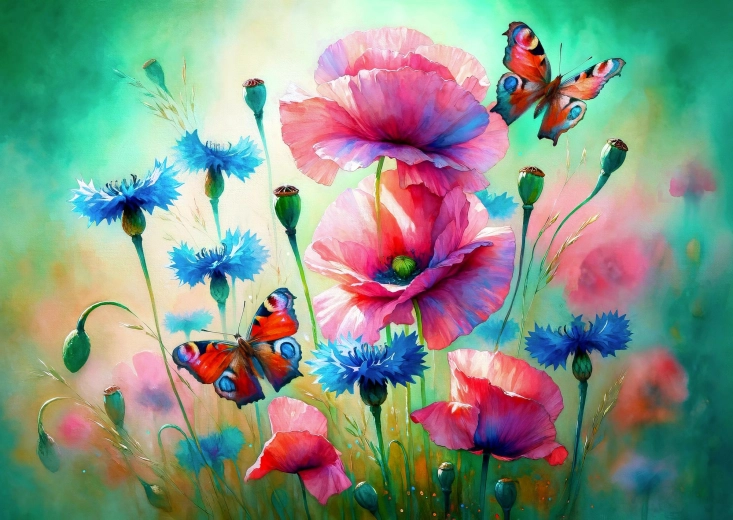 Puzzle Enjoy Jardin de papillons 1000 pièces