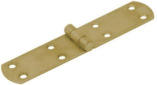 Paumelle française 160 × 33 × 2,5 mm, acier zingué jaune