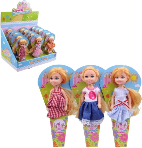 Poupée 12,5 cm en présentoir – 18 pièces