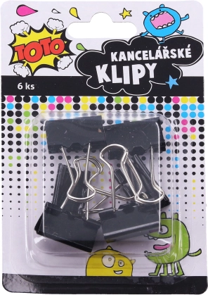 Pinces de bureau 25 mm, 6 pcs