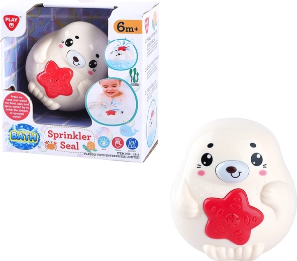 Playgo phoque flottant pour le bain avec jet d’eau