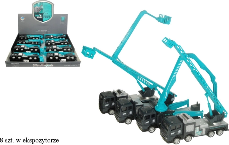 Camion de chantier en plastique à propulsion par friction