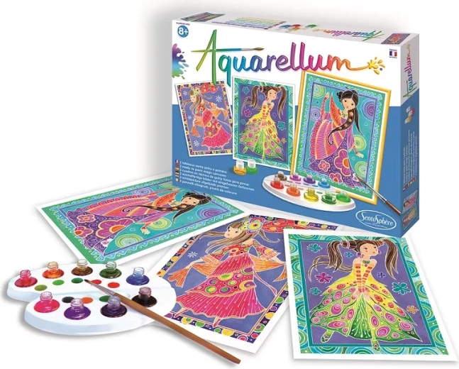 Sentosphere set d’aquarelle jolies filles