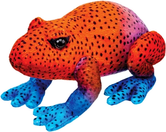 Grenouille rouge en peluche 13 cm
