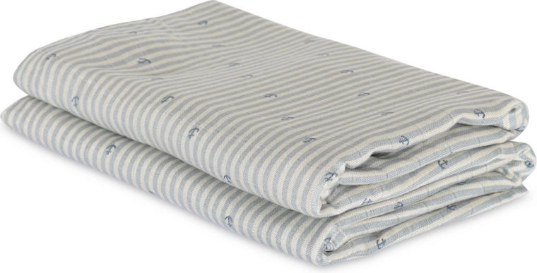 Nuuroo Josefine langes en bambou musseline Stripe Anchor (2 pcs)