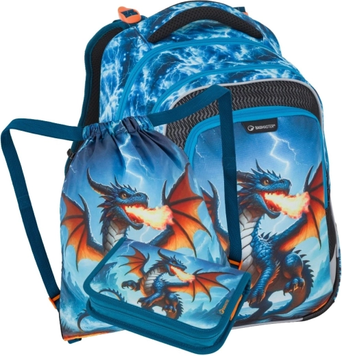 Bagmaster LUMI 26 D – set scolaire pour élèves de CP, motif dragon