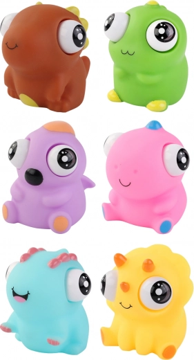 Jouet dinosaure avec yeux sautants 7 cm