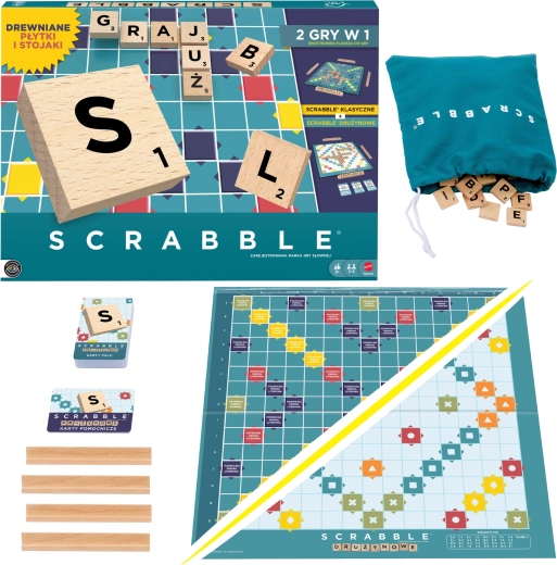 Scrabble éléments en bois