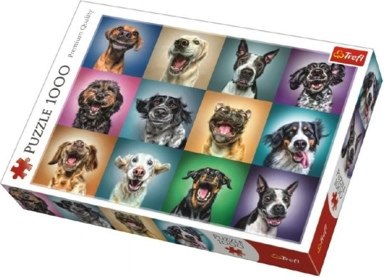 Puzzle portraits de chiens amusants – 1000 pièces