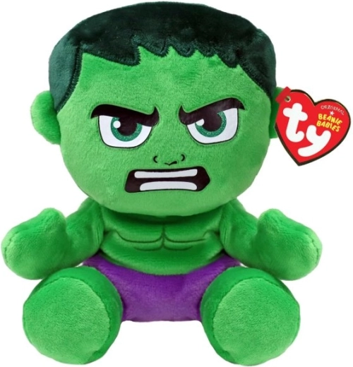 Ty Marvel Hulk figurine en peluche soft 15 cm - 1 pièce