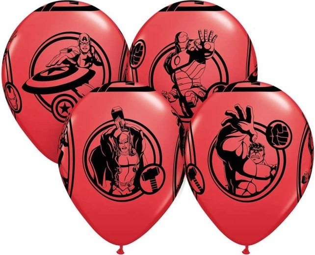 Ballons en latex Gemar Avengers (Spider-Man) 30 cm - lot de 6 pcs
