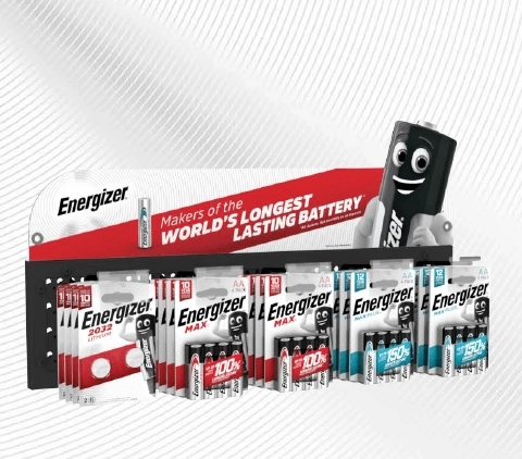 Support horizontal Energizer avec support magnétique 5×1