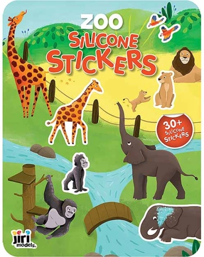 Jeu avec autocollants en silicone Zoo