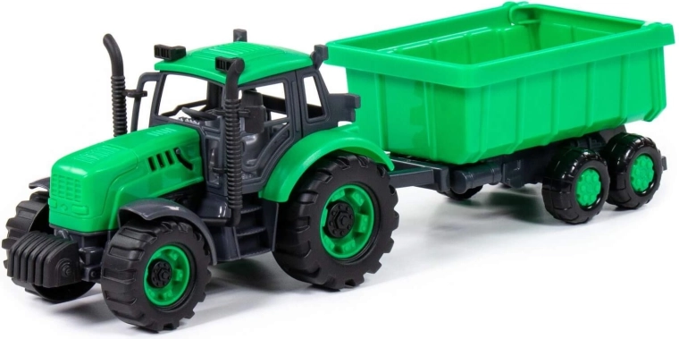 Tracteur pour enfant Progress avec remorque à volant d’inertie - 1 pièce