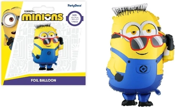 Ballon en aluminium Minion Ron 53 × 79 cm (mix) - 1 pièce