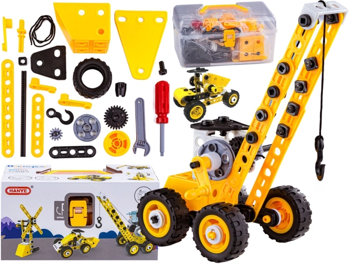 Jeu de construction 8-en-1 – engins de chantier et véhicules à visser